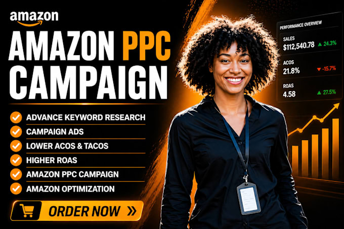 Setup amazon ads, sponsored ads, optimize and manage amazon ppc ...