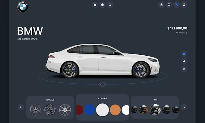 develop 3d interactive website, 3d product configurator, webflow, threejs, webgl