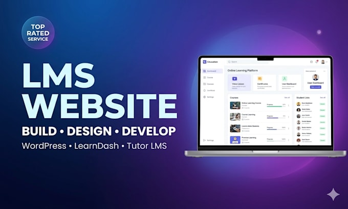 build lms educational website online course website education, elearning website