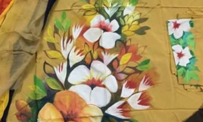 create unique hand painted dresses