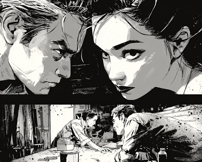 create custom comic style characters and action scenes