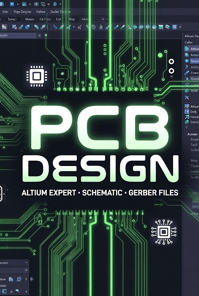 Design pcb, pcb layout, schematic and gerber files using altium ...
