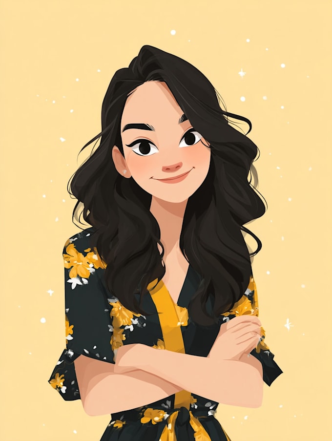 create a disney cartoon illustration