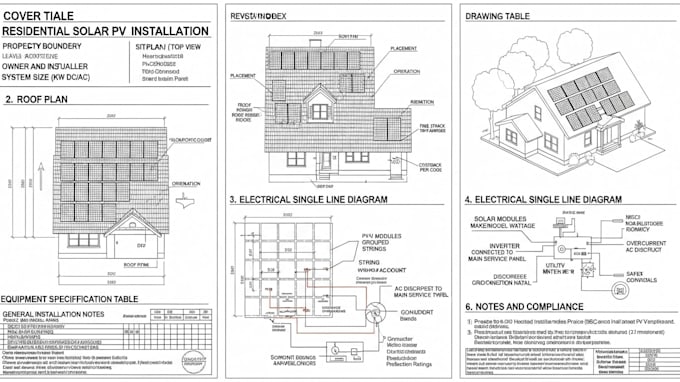 Design residential or commercial solar permit plans by Andrew_garci ...