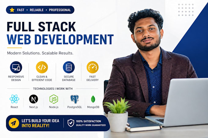 build full stack web app with react nextjs nodejs postgresql