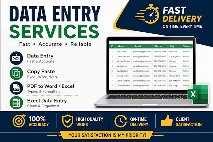 do data entry fast