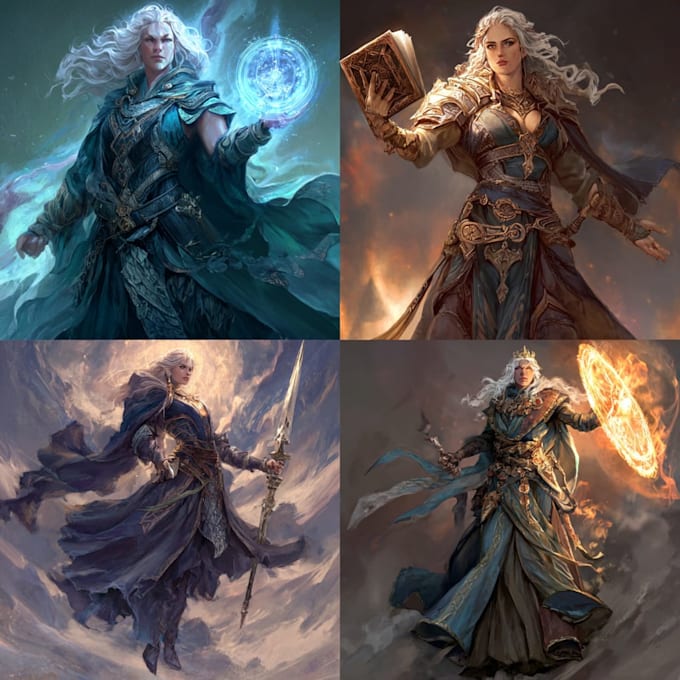 Hacer arte de personajes de fantasía y crear personajes de fantasía únicos