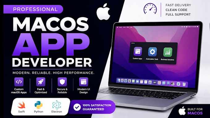 develop macos desktop application, electron app, gui