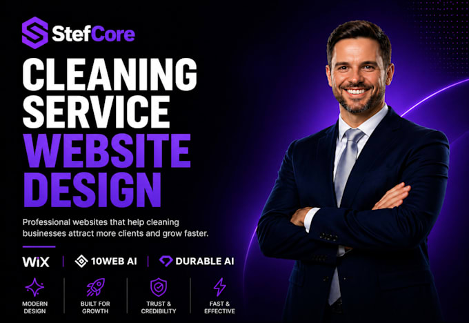 do cleaning service website wix 10 web ai website durable ai wordpress elementor