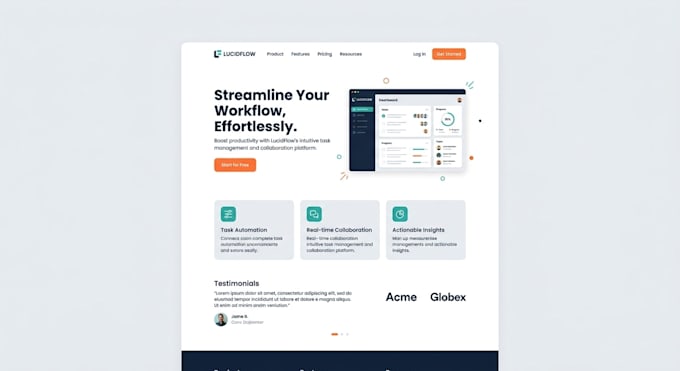 redesign your landing page UI UX