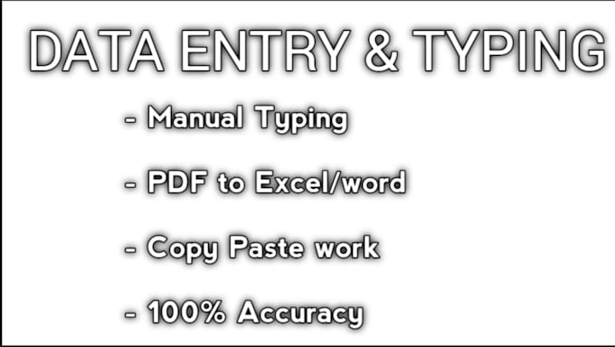 do professional data entry and fast typing work