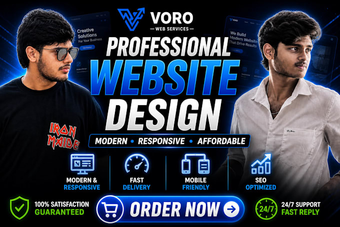create a professional business website for you