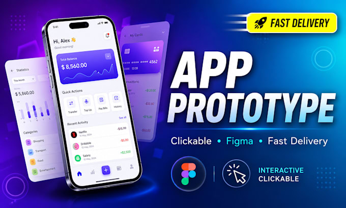 design a rapid app prototype with user flow and walkthrough video
