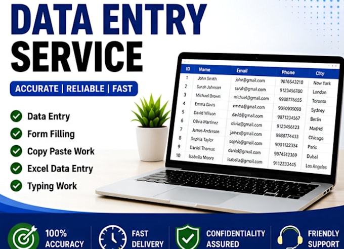 fill online forms and do accurate data entry