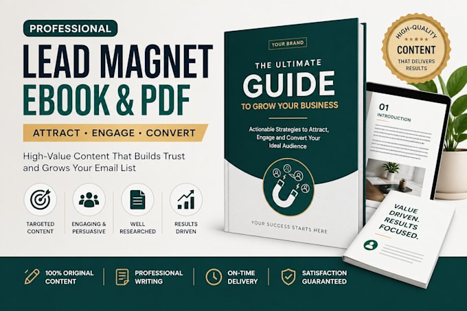 write a lead magnet ebook or PDF for your business