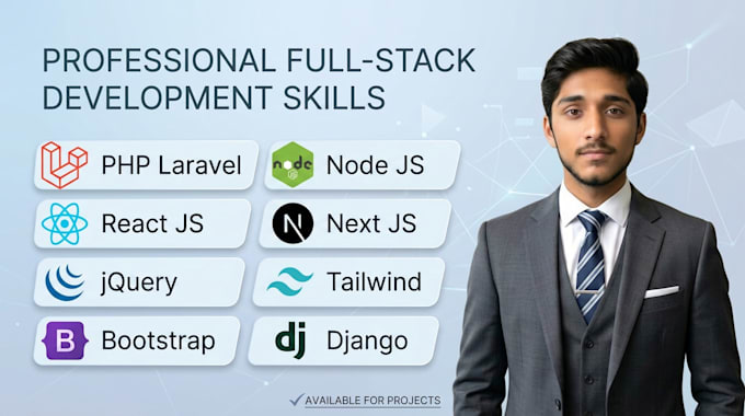 build website development, fullstack developer frontend backend web developer