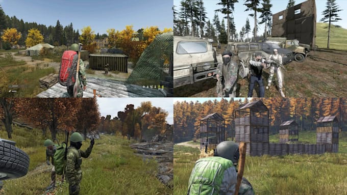 setup custom dayz server maps, loot system, base building and mods