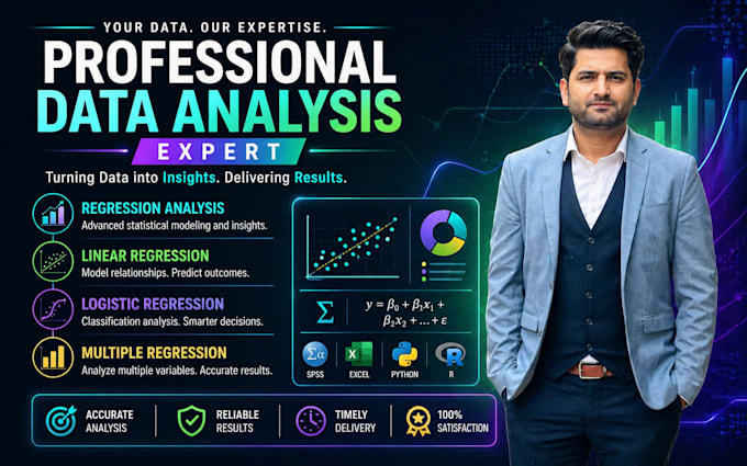 do linear, multiple, and logistic regression analysis using r, python and excel