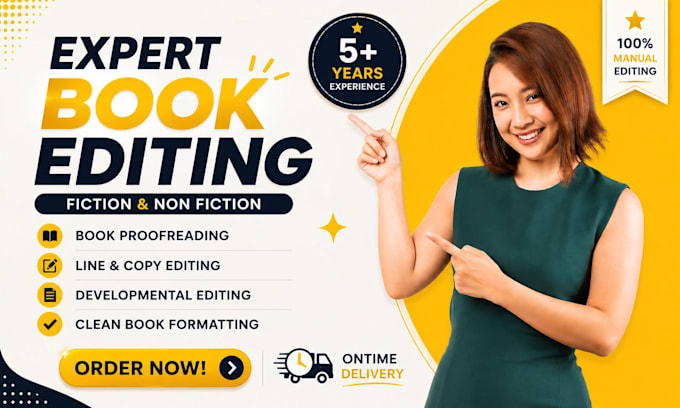 proofread, edit, and format your book for kindle and print
