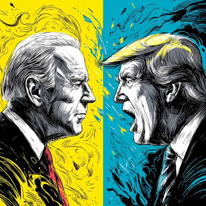 do a political cartoon art