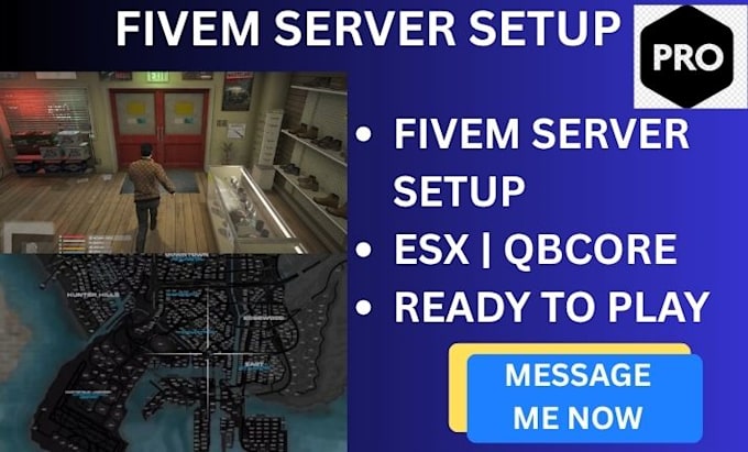 set up a professional fivem rp server with esx or qbcore scripts