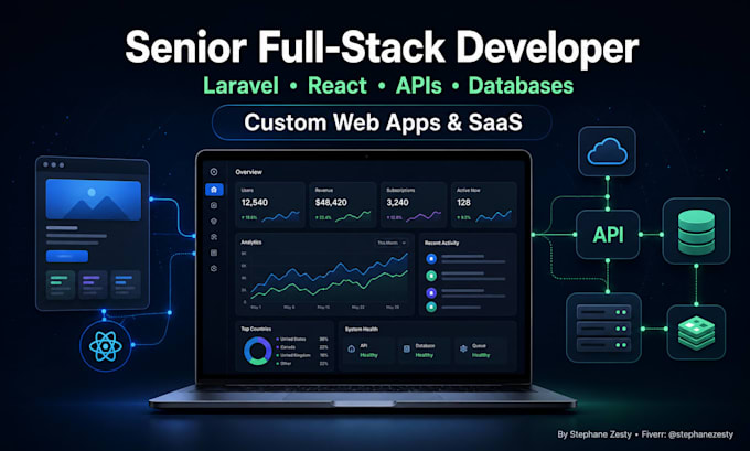 provide senior saas consulting and full stack development