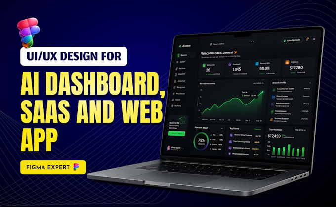 design ai dashboard UI UX for saas or startup