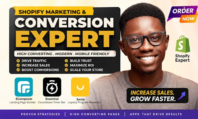 boost shopify marketing conversions with ecomposer, smile and countdown timer