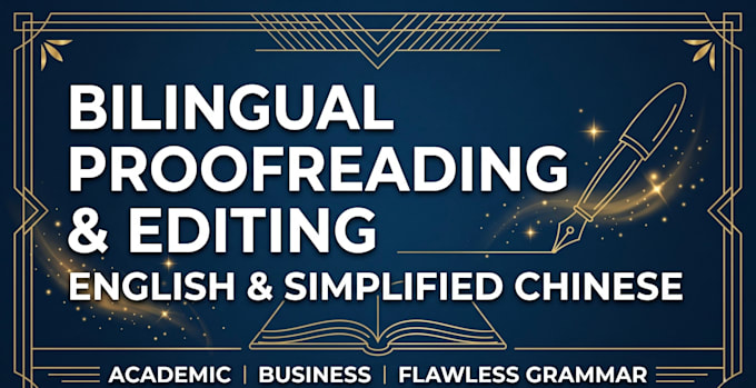 provide english and chinese bilingual proofreading