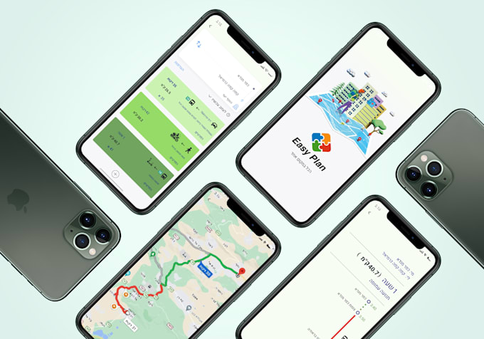 design hebrew app UI UX with rtl support