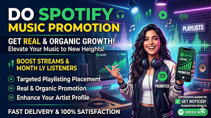 do organic USA  spotify music promotion