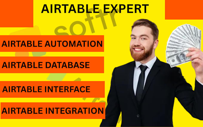 set up airtable automation, database and softr integration for shopify