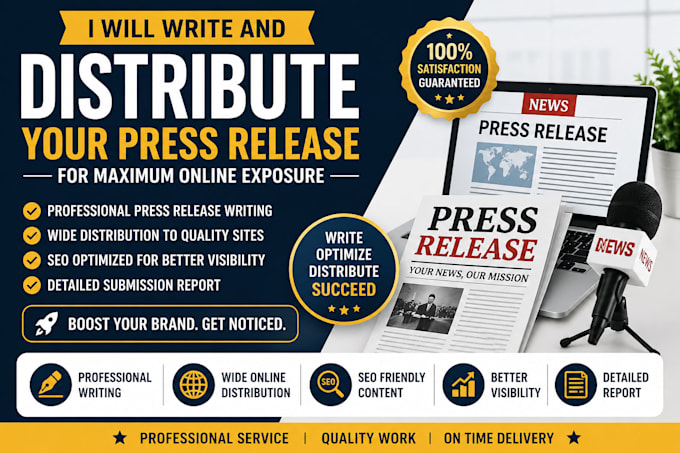 write and distribute your pr for maximum online exposure and SEO results