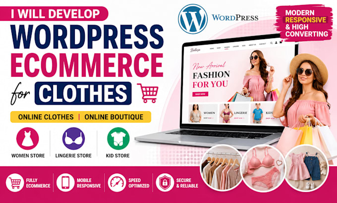 develop wordpress ecommerce for clothes