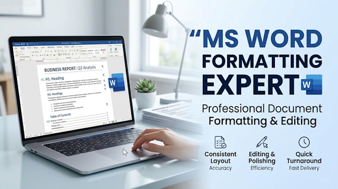 do professional ms word document formatting and editing