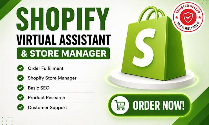 be shopify virtual assistant shopify store manager