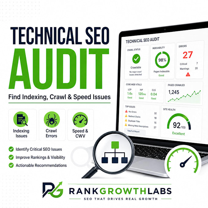 do a technical seo audit for indexing and speed