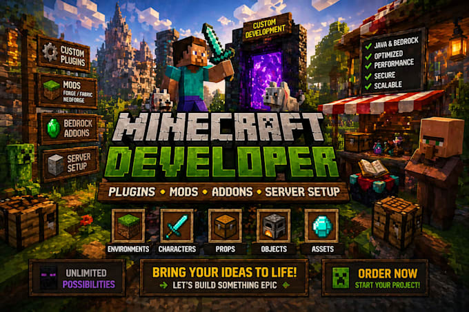 create, fix and optimize modpack minecraft, sever setup, paper, fabric to forge