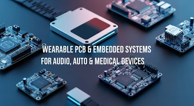 design pcb layout, schematic, wearable, iot and embedded system circuits
