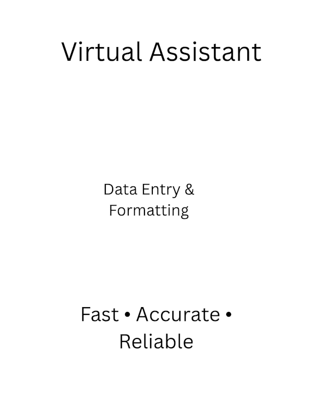 be your virtual assistant for data entry and online tasks