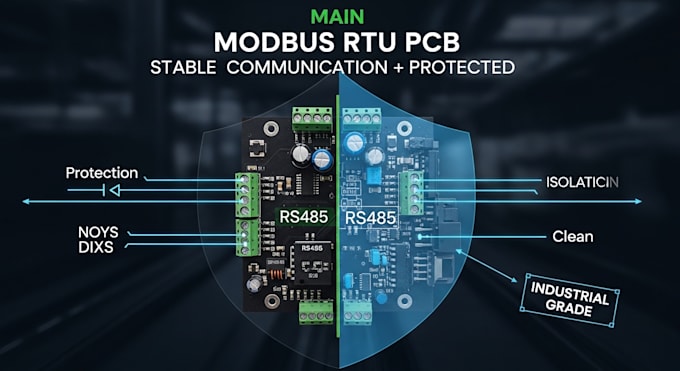 design modbus rtu pcb with industrial grade isolation and protection