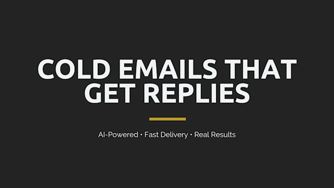 write cold emails that get replies for your business