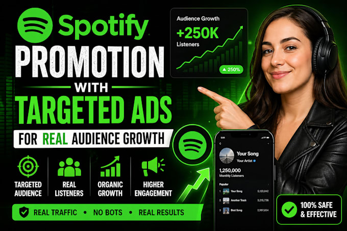 do spotify promotion with targeted ads for real audience growth