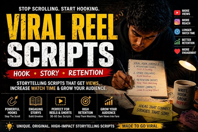 write viral storytelling scripts for reels and youtube
