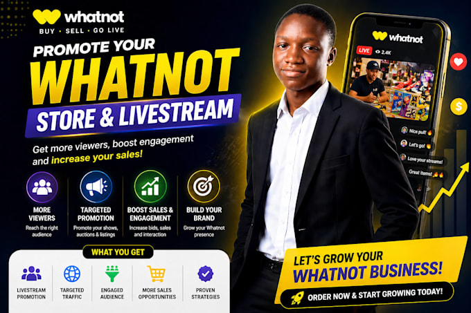 boost traffic to your whatnot livestream sales
