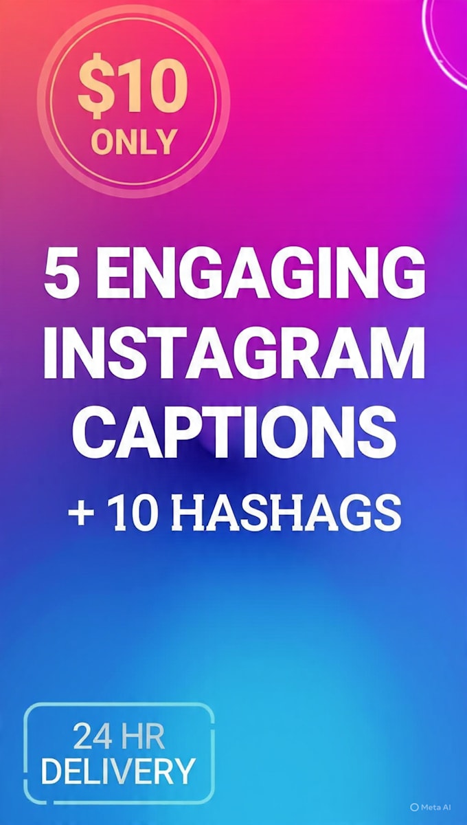 5 engaging instagram captions with hashtags
