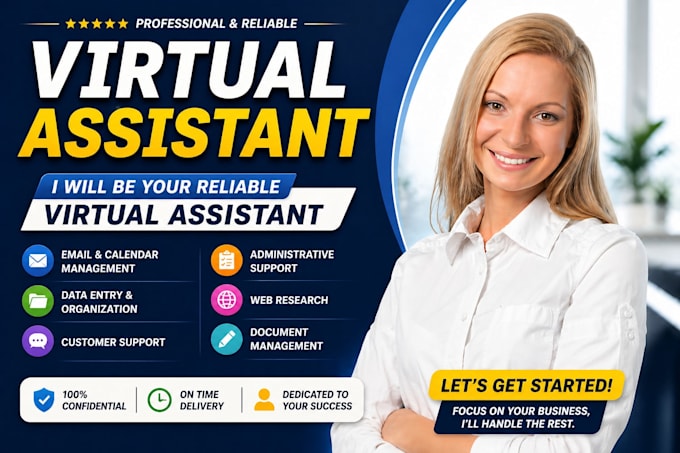 be your reliable virtual assistant for admin, data entry, and support tasks