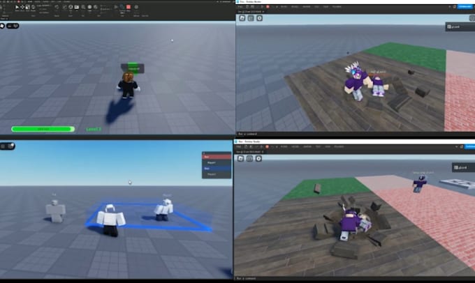 create custom roblox scripts, lua scripting for game mechanics, game ui, systems