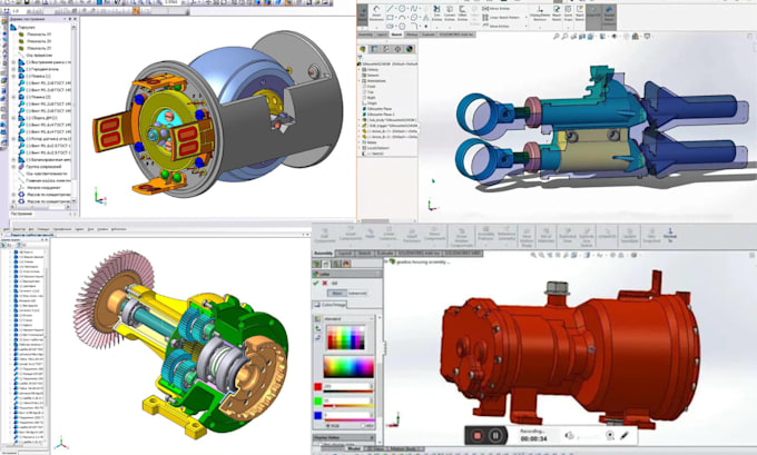 Convert 2d 3d mechanical cad model product design in solidworks fusion ...