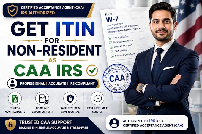 get itin for non US resident caa irs